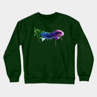 Watery Feather Crewneck Sweatshirt